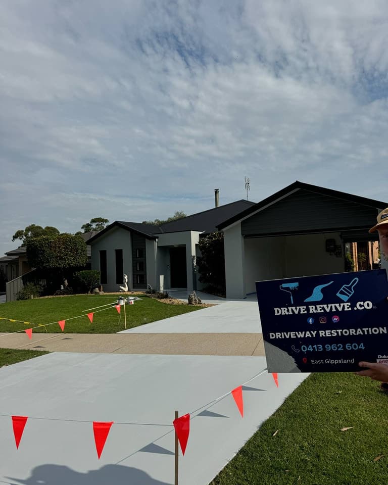 Shale grey decorative concrete finish in Paynesville